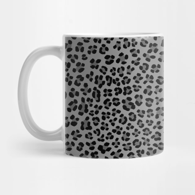 Leopard Spots Pattern (Gray) by designminds1